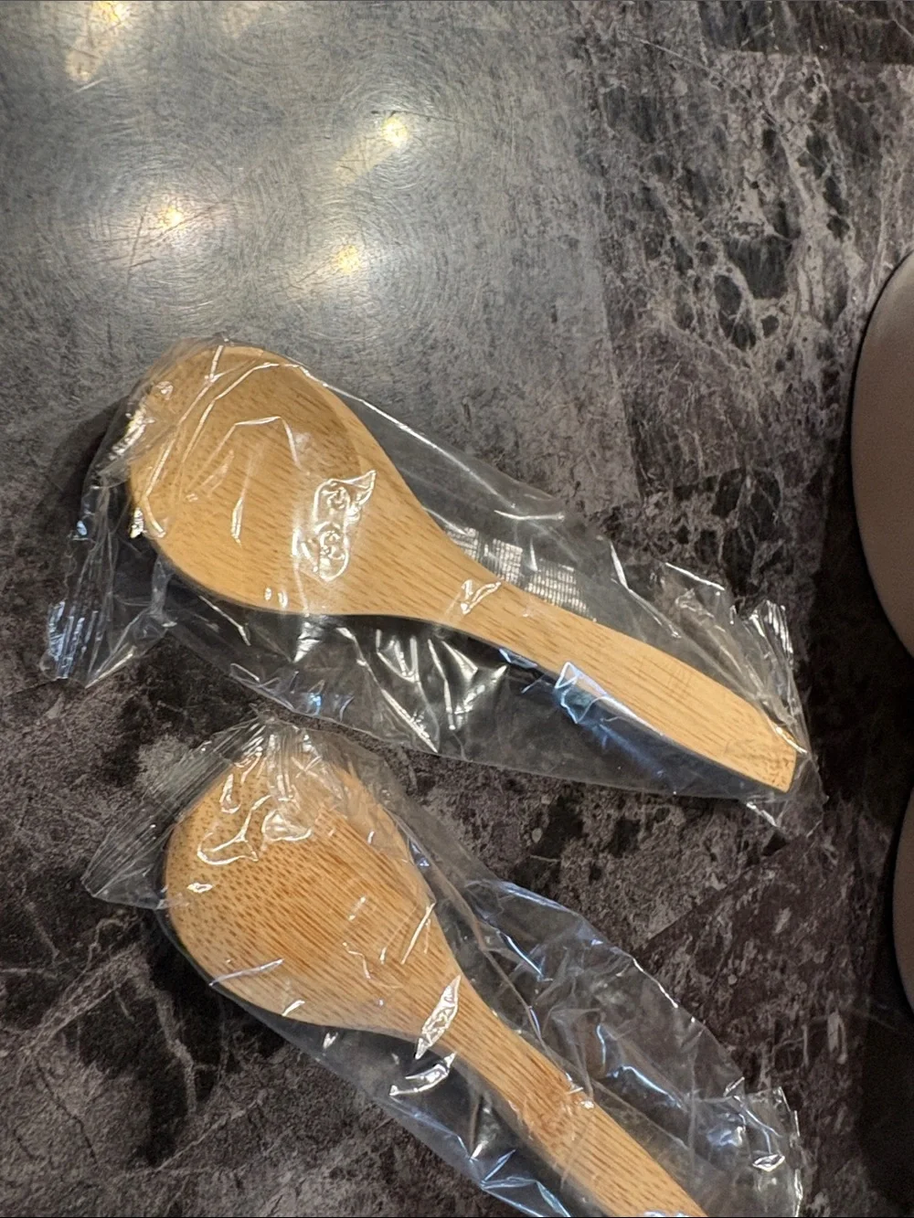 Rae Dunn White Ceramic 'SALSA' & 'GUAC' Bowls with Bamboo Spoons